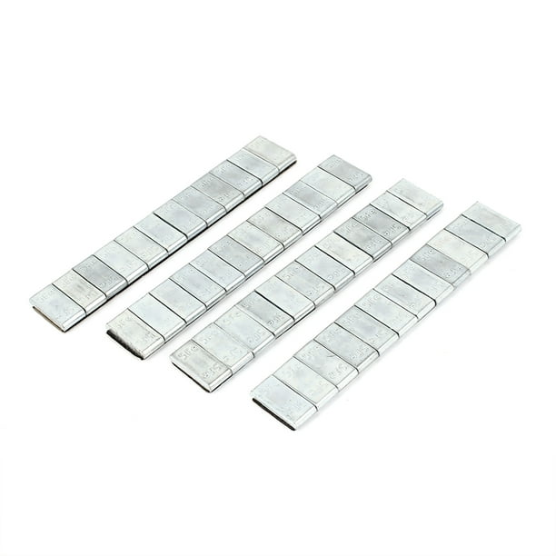 4Pcs Universal Self Adhesive Car Tire Wheel Balancing Weight Strip Silver Tone 4Pcs Universal Self Adhesive Car Tire Wheel Balancing Weight Strip Silver Tone